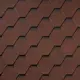 Гибкая черепица Quiet Tile Shadow 3м² цвет карминно-красный