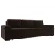 Диван Лига диванов Канкун 245x88x99 см вельвет цвет коричневый