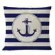 Наволочка Zaberite Якорь синий 00503Н, 40x40 см