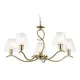 Люстра подвесная Ambrella light High light Lh57091 5 ламп 20 м² цвет белый матовый, латунь