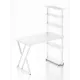Стол Solarius loft с 5 полками столешница 40 мм 60x145x100 см белые металлические Z-образные ножки сосна цвет белый