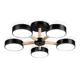 Люстра на штанге светодиодная Ambrella light Fl4828 с пультом управления 14 м² нейтральный белый свет цвет черный
