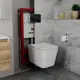 Комплект BAUEDGE Q111300-BS0001-HQ5-Q00011 6 в 1: инсталляция PRO, унитаз безободковый Stil Hurricane-5, сиденье быстросъемное микролифт, кнопка Dream