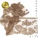 Кружево на сетке арт.TBY.BL.40467 шир.105мм цв.N4815 кофе уп.13.71м