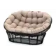 Диван садовый Kornera 012302-bk-bg Мамасан 164 см x 97 см x 97 см искусственный ротанг черный