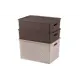Корзина El Casa 811903+3bm 25.50x26.50x36.50 см полипропилен цвет темно-коричневый/мокка 3 шт