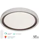 Светильник настенно-потолочный светодиодный Arte Perfetto Luce Genoa 3302.8239-kr-445-65.coffee с пультом нейтральный белый свет цвет белый