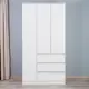 Шкаф распашной Letta 105x199x47 см ЛДСП цвет белый