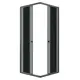 Душевой уголок Niagara Eco NG-1008-14QT квадрат 80x80см черный профиль эффект стекла тонированный