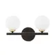 Настенный светильник Lumina deco Marsiada Ldw 6033-2 bk+f.gd цвет черный