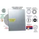 Вентилятор осевой вытяжной Mak trade group Extra A100MX-K + Glass D100 мм 31 дБ 98 м³/ч обратный клапан цвет серебристый