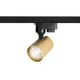Трековый светильник спот под лампу Gu10 Crystal Lux Clt 0.31 001 60 bl-go однофазный цвет черный