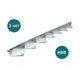 Бордюр металлический оцинкованный Aquadrenag Bordfix 1200x60x45x1.5мм