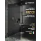 Душевая перегородка Doccia GLASS790ks/GRMT/4CHROMEGRMT 79x195см хромированный профиль