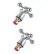 Кран-букса Oute T50 с маховиком 1/2" металл/керамика 2 шт