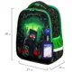 Рюкзак Brauberg Fit 27x28x14 см эва цвет черный/зеленый