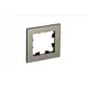 Рамка для розеток и выключателей Systeme electric AtlasDesign Nature ATN312201 1 пост цвет латунь