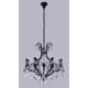 Люстра подвесная Crystal Lux Magnifico sp13 black-transparent 13 ламп 35 м² цвет черный