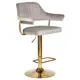 Барный стул Dobrin Charly gold lm-5019 61x120x54 см цвет серый 2 шт