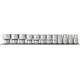 Набор торцевых головок Thorvik S12S1212SM 3/8 дюйма, 12 шт