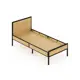 Кровать Solarius kr80loft-net-black-full 85 x 90 x 206 см сосна цвет без шлифовки и покраски;черный