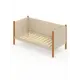 Кровать Solarius Тахта реечное основание tahta-obiv-spin-beg90-190olha 100 x 101 x 200 см дерево цвет бежевый/ольха