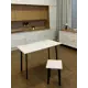 Кухонный стол Diko Loft Delight Dining 90х60х75 см цвет белый