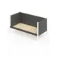 Кровать Solarius Тахта реечное основание temser90-180bel 100 x 101 x 190 см дерево цвет темно-серый, белый