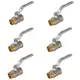 Кран шаровой прямой СТМ CWFMH012K06 DN15 PN40 1/2" НР-ВР латунь ручка рычаг