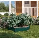 Клумба садовая Благо 87377 оцинкованная сталь 50 x 50 x 16 см зеленый