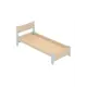 Кровать Solarius Мишка сплошное основание mkr-obiv-rs3-gol70-190-full 80 x 80 x 200 см дерево цвет бежевый/голубой