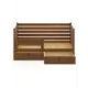Кровать Solarius Det-spin70-160temd-full-2yash 80 x 101 x 170 см сосна цвет коричневый