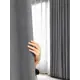 Комплект штор на шторной ленте Юмарт 500x220 см цвет серый графит, темно серый