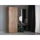 Шкаф распашной Мебельная компания е1 LCK_G_1000_DM 81x220x52.5 см ЛДСП цвет крафт табачный