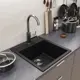 Мойка для кухни Mixline NL-TM28 58552185 89x53 см глубина чаши 190 см искусственный камень цвет черный