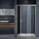 Душевая дверь Vincea VDS-3AL110CLG 110см эффект стекла прозрачный раздвижной