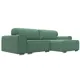 Диван Лига диванов Лига-029 263x88x155 см рогожка цвет зеленый