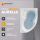 Прямоугольная ванна Moduleasy ELI 01аурел1510п акрил 150х105см