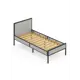 Кровать Solarius Komp90loft-plat-black 95 x 89 x 206 см сосна цвет светло-серый