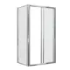 Душевая перегородка Grossman GR-1280Al 80x80см хромированный профиль