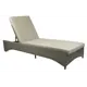 Шезлонг с подушкой Azzura Fano 210 x 75 x 35 см алюминий/искусственный ротанг коричневый
