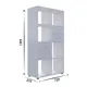 Стеллаж Пк интеллект с ящиками 72x140x38 см нагрузка до 5 кг ЛДСП цвет белый
