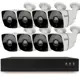 Комплект уличного видеонаблюдения IP PS-link KIT-C208IP-POE 2 Мп 8 камер с POE питанием 2619