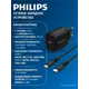 Зарядное устройство Philips DLP2560DB/97 Travel USB-C и USB-A 25 Вт кабель Type-C Type-C быстрая зарядка QC3.0 черный