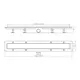 Трап для душа Plastbrno Design 2 SZH комбинированный затвор 91x12,2 см