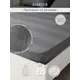 Простыня Denastia BASIC COLLECTION 90x200 см сатин на резинке цвет темно-серый