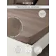 Простыня Denastia BASIC COLLECTION 90x200 см сатин на резинке цвет коричневый
