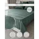 Простыня Denastia BASIC COLLECTION 160x240 см сатин без резинки цвет зеленый