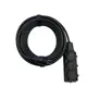 Удлинитель-шнур Itok i-connect-color-SU-PVS-315-3-54-50-black 3 розетки с заземлением 3x1.5 мм 50 м 3500 Вт цвет черный