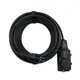 Удлинитель-шнур Itok i-connect-color-SU-KG-325-2-54-50-black 2 розетки с заземлением 3x2.5 мм 50 м 3500 Вт цвет черный